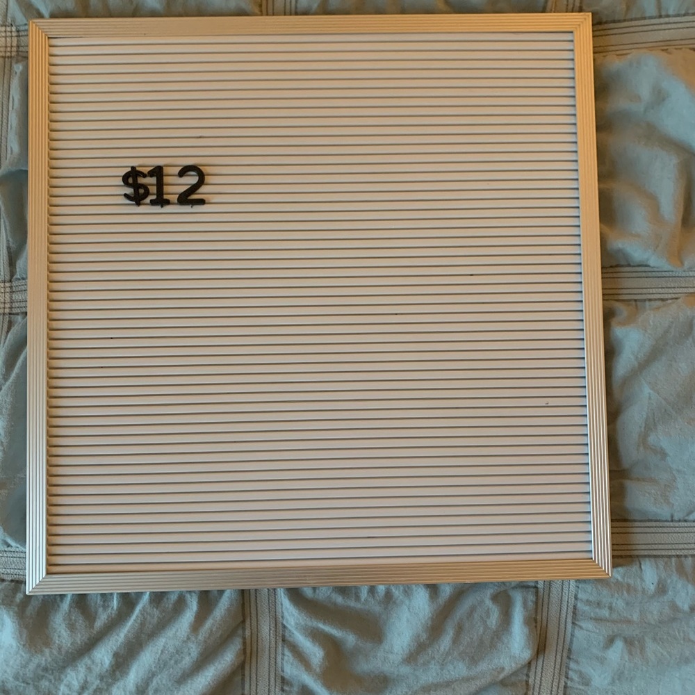Target White Letterboard with Black Letters